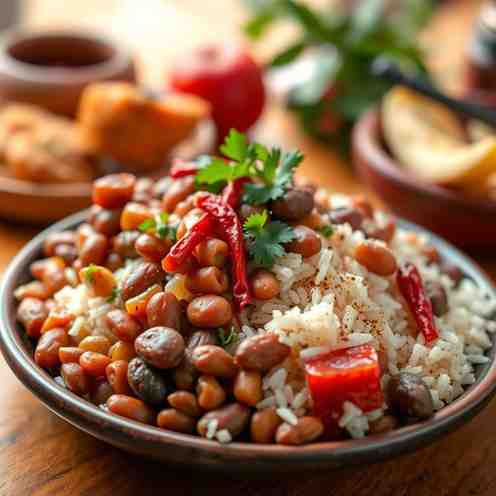 Haitian Legume & Diri Kole - Bean and Rice Dish